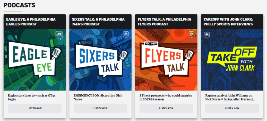 NBC Sports Philly podcasts